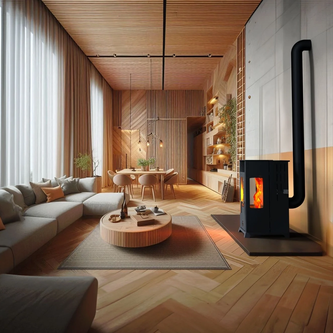 Babas Stove Eco Plus 8kw Fan Manuel Odun Ve Pelet Sobası