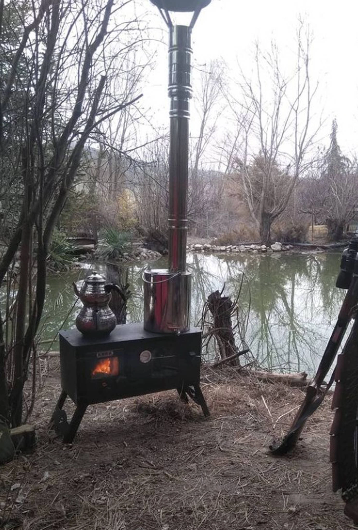 Ghost Kuzineli Kamp Sobası (pelete Dönüşebilen)